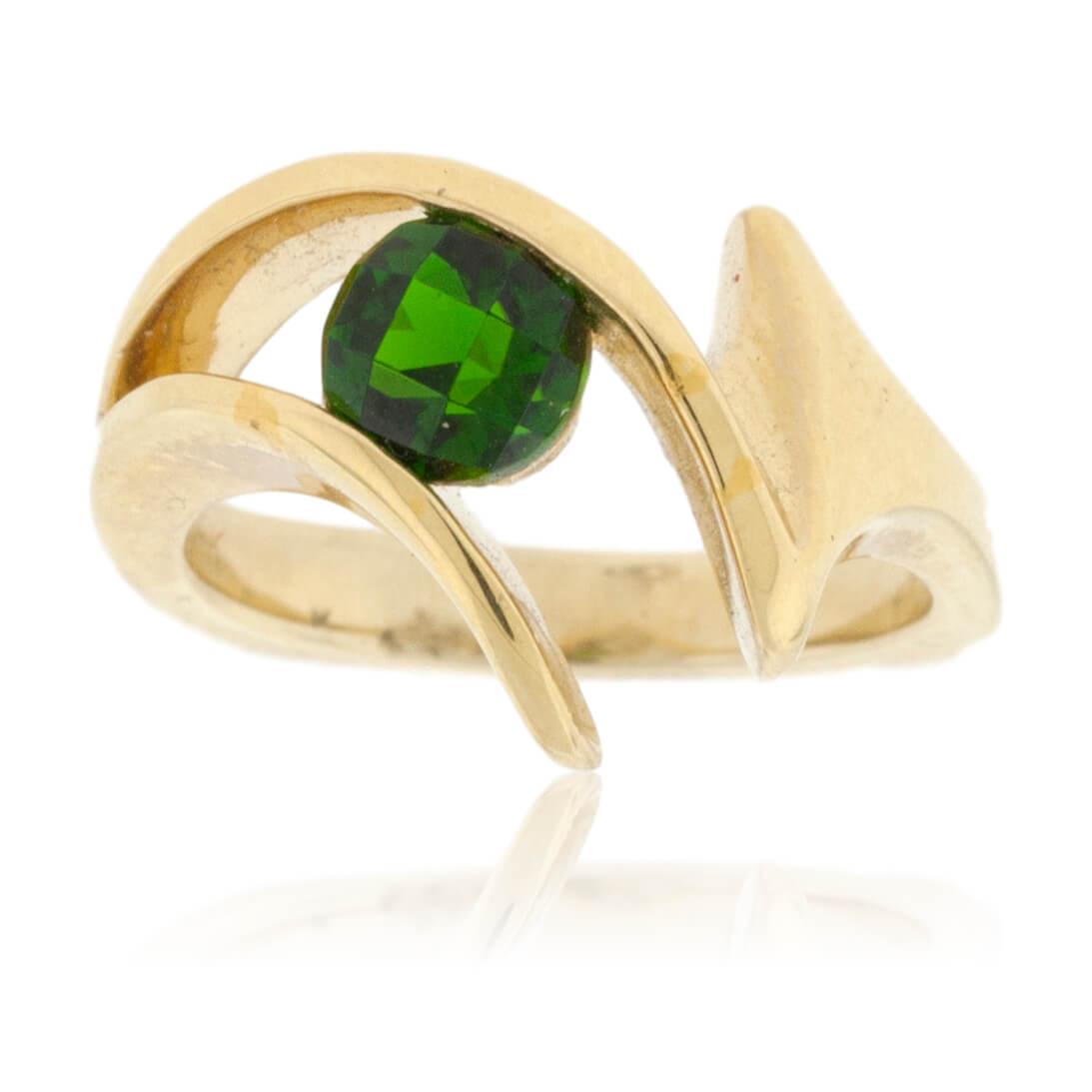 Chrome diopside clearance solitaire ring