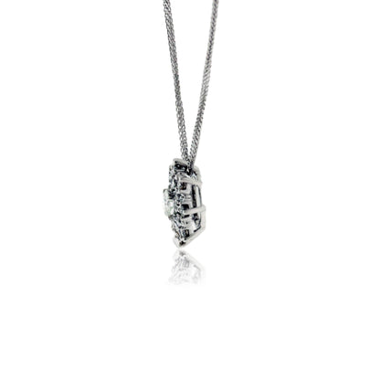 Cluster Diamond Snowflake Pendant w/ Chain - Park City Jewelers