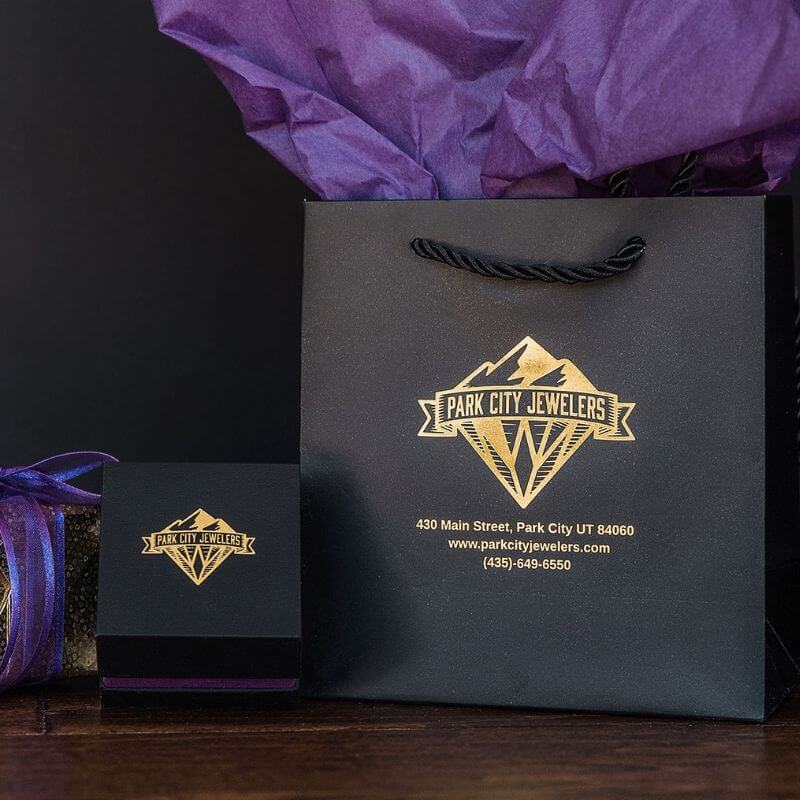 Contemporary Oval Purple Sapphire & Diamond Ring - Park City Jewelers