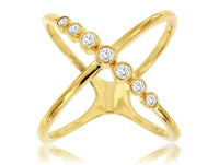 Criss-Cross Diamond Bubble Fashion Ring - Park City Jewelers