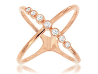 Criss-Cross Diamond Bubble Fashion Ring - Park City Jewelers