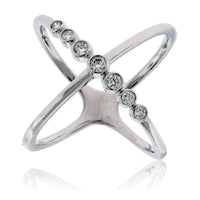 Criss-Cross Diamond Bubble Fashion Ring - Park City Jewelers