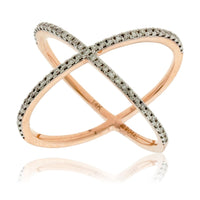 Criss-Cross Diamond Fashion Ring - Park City Jewelers