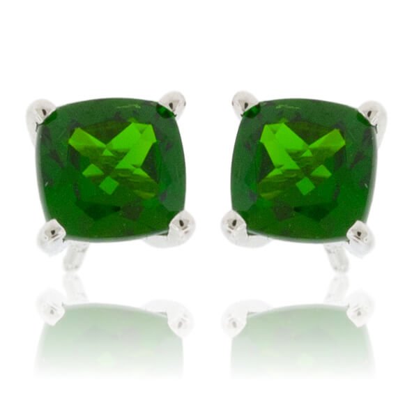 Chrome diopside deals stud earrings