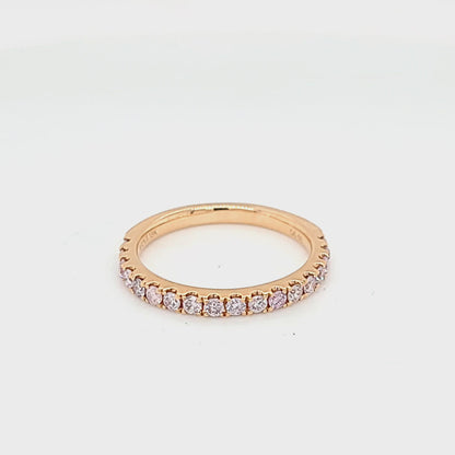 Natural Pink Diamond Band