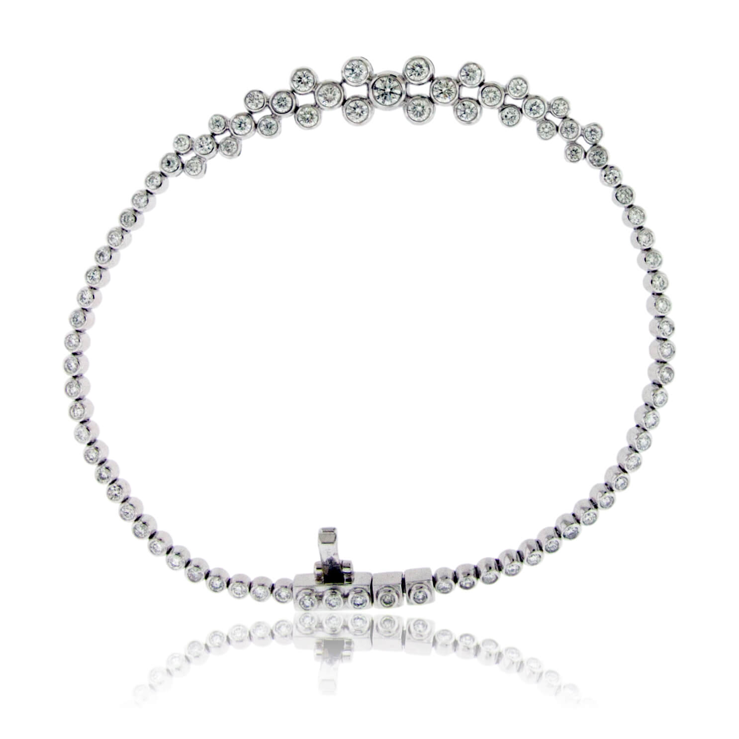Dainty Bezel Set Diamond Bracelet - Park City Jewelers