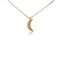 Dainty Crescent Moon Style Diamond Pendant - Park City Jewelers