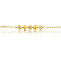 Dainty Diamond Circle Style Chain Bracelet - Park City Jewelers