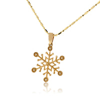Dainty Diamond Snowflake Pendant - Park City Jewelers