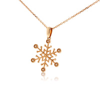 Dainty Diamond Snowflake Pendant - Park City Jewelers