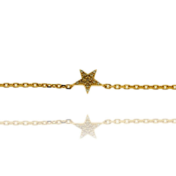 Dainty Diamond Star Style Chain Bracelet - Park City Jewelers