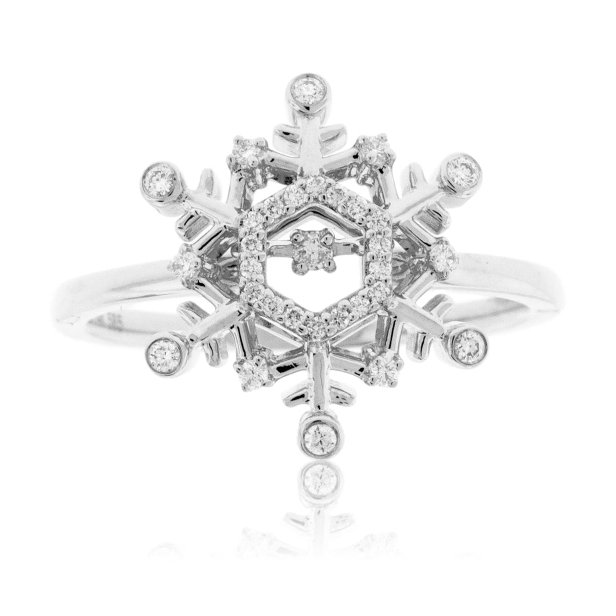Dancing Diamond Snowflake Ring - Park City Jewelers