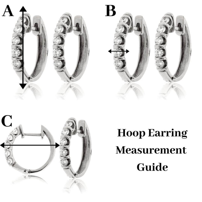 Diamond 3.60 Carat Inside - Out Hoop Earrings - Park City Jewelers