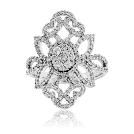 Diamond Art Deco Style Ring - Park City Jewelers