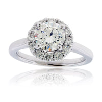 Diamond Center Halo Style Engagement Ring - Park City Jewelers