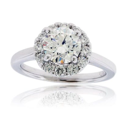 Diamond Center Halo Style Engagement Ring - Park City Jewelers