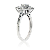 Diamond Cluster Snowflake Style Ring - Park City Jewelers