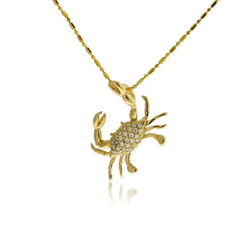 Diamond Crusted Crab Pendant - Park City Jewelers