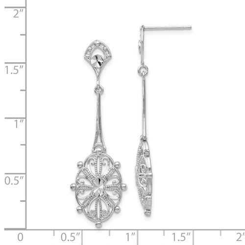 Diamond-Cut Filigree Dangle Earrings - Park City Jewelers