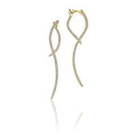 Diamond Dangle Bypass Earrings - Park City Jewelers