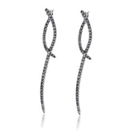 Diamond Dangle Bypass Earrings - Park City Jewelers