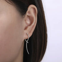 Diamond Dangle Bypass Earrings - Park City Jewelers