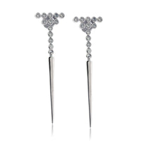 Diamond Dangle Circle Dangle Earrings - Park City Jewelers