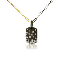 Diamond Dog Tag Style Pendant - Park City Jewelers