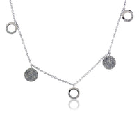 Diamond Drop Circle Style Chain Necklace - Park City Jewelers