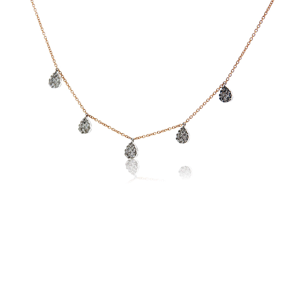 Diamond Drop Five Circle Necklace - Park City Jewelers