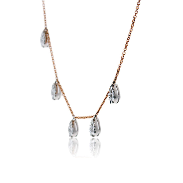 Diamond Drop Five Circle Necklace - Park City Jewelers