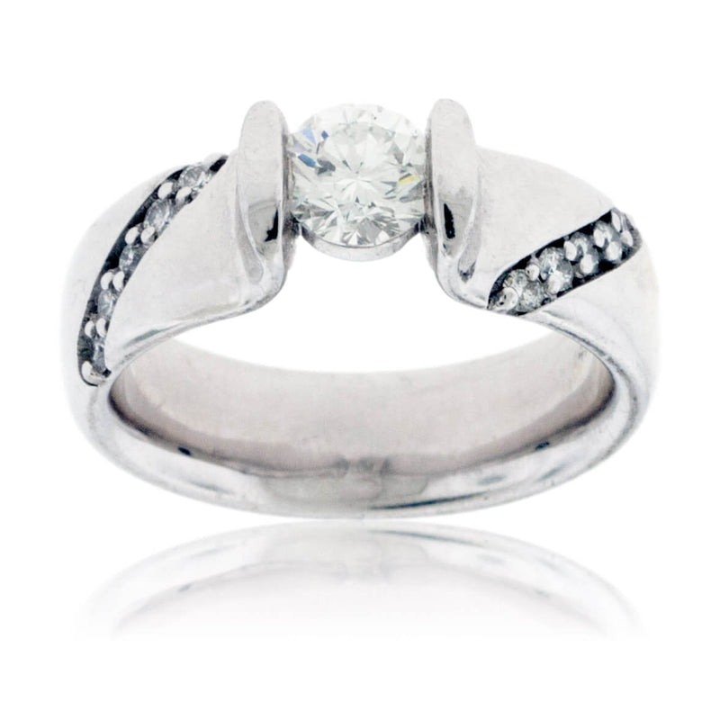 Diamond Engagement Ring and Wedding Band Set - Park City Jewelers