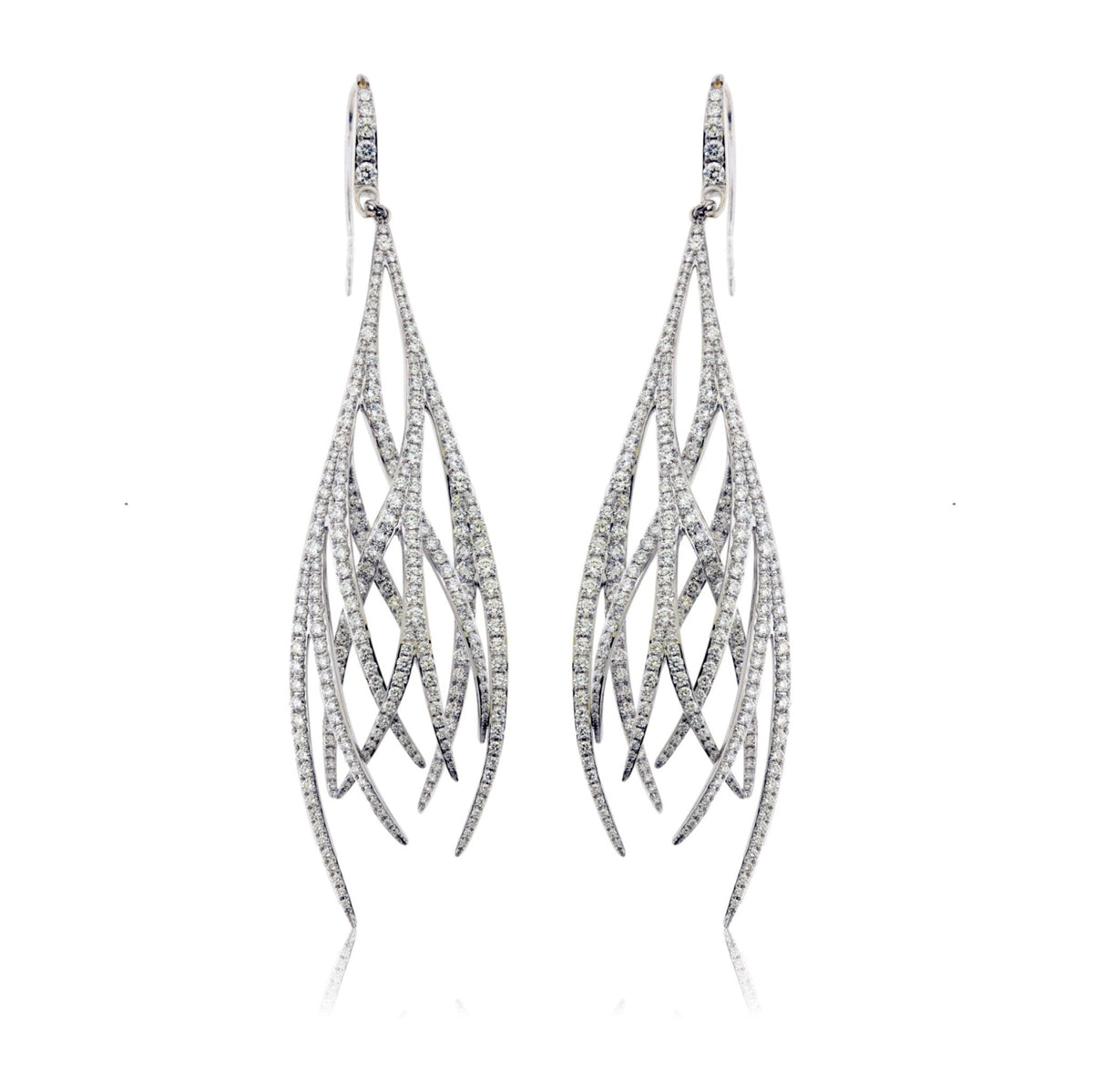 Diamond Fire Drop Earrings - Park City Jewelers