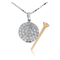 Diamond Golf Ball and Tee Pendant - Park City Jewelers