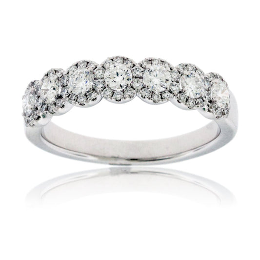 Diamond Halo Anniversary or High Fashion Band - Park City Jewelers