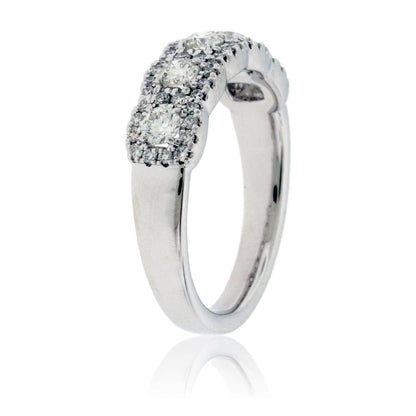 Diamond Halo Anniversary or High Fashion Band - Park City Jewelers