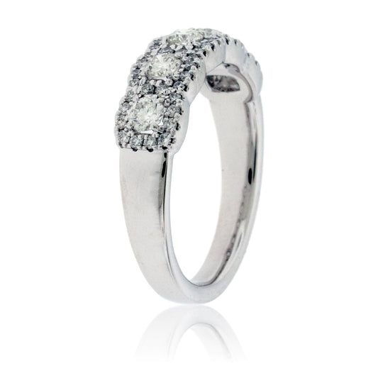 Diamond Halo Anniversary or High Fashion Band - Park City Jewelers
