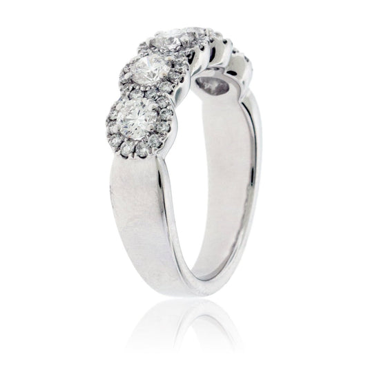 Diamond Halo Anniversary or High Fashion Band - Park City Jewelers