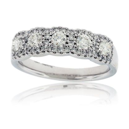 Diamond Halo Anniversary or High Fashion Band - Park City Jewelers
