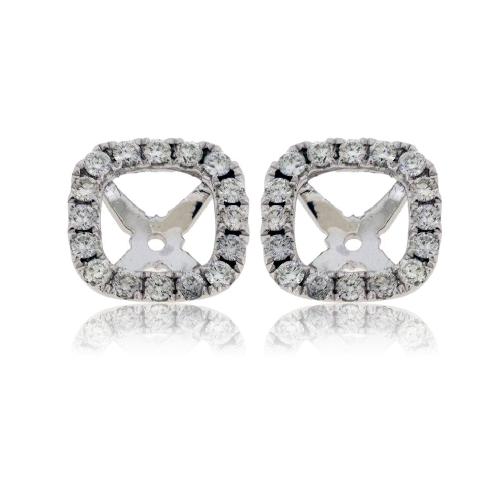 Diamond Halo Earring Jackets for Stud Earrings - Park City Jewelers