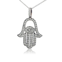 Diamond Hamsa Symbol Necklace - Park City Jewelers