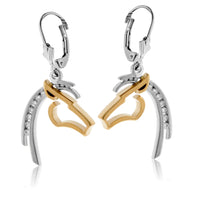 Diamond Horse Head Silhouette Earrings - Park City Jewelers