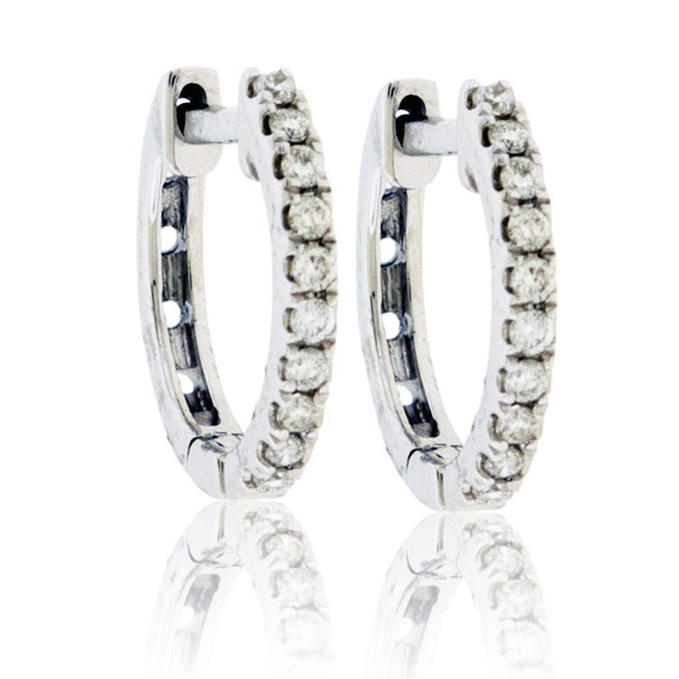 Diamond Huggie Hoop Earrings - Park City Jewelers