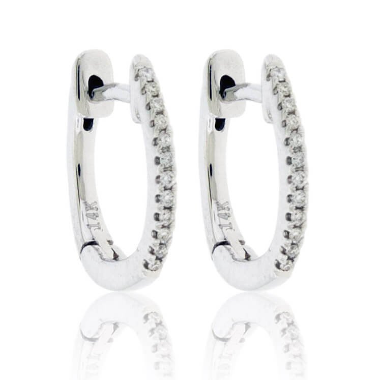 Diamond Huggie Hoop Earrings - Park City Jewelers