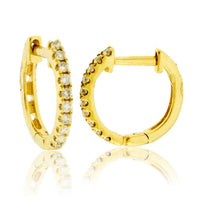 Diamond Huggie Hoop Earrings - Park City Jewelers