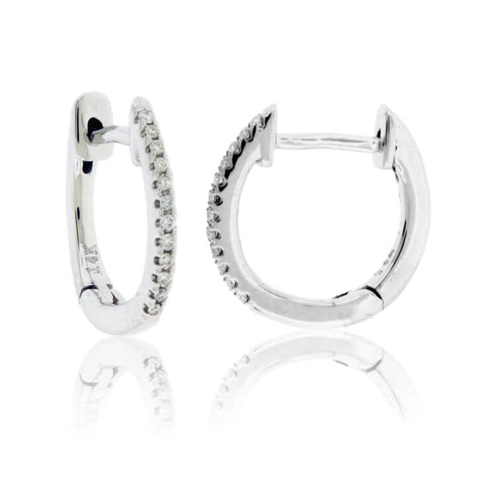 Diamond Huggie Hoop Earrings - Park City Jewelers