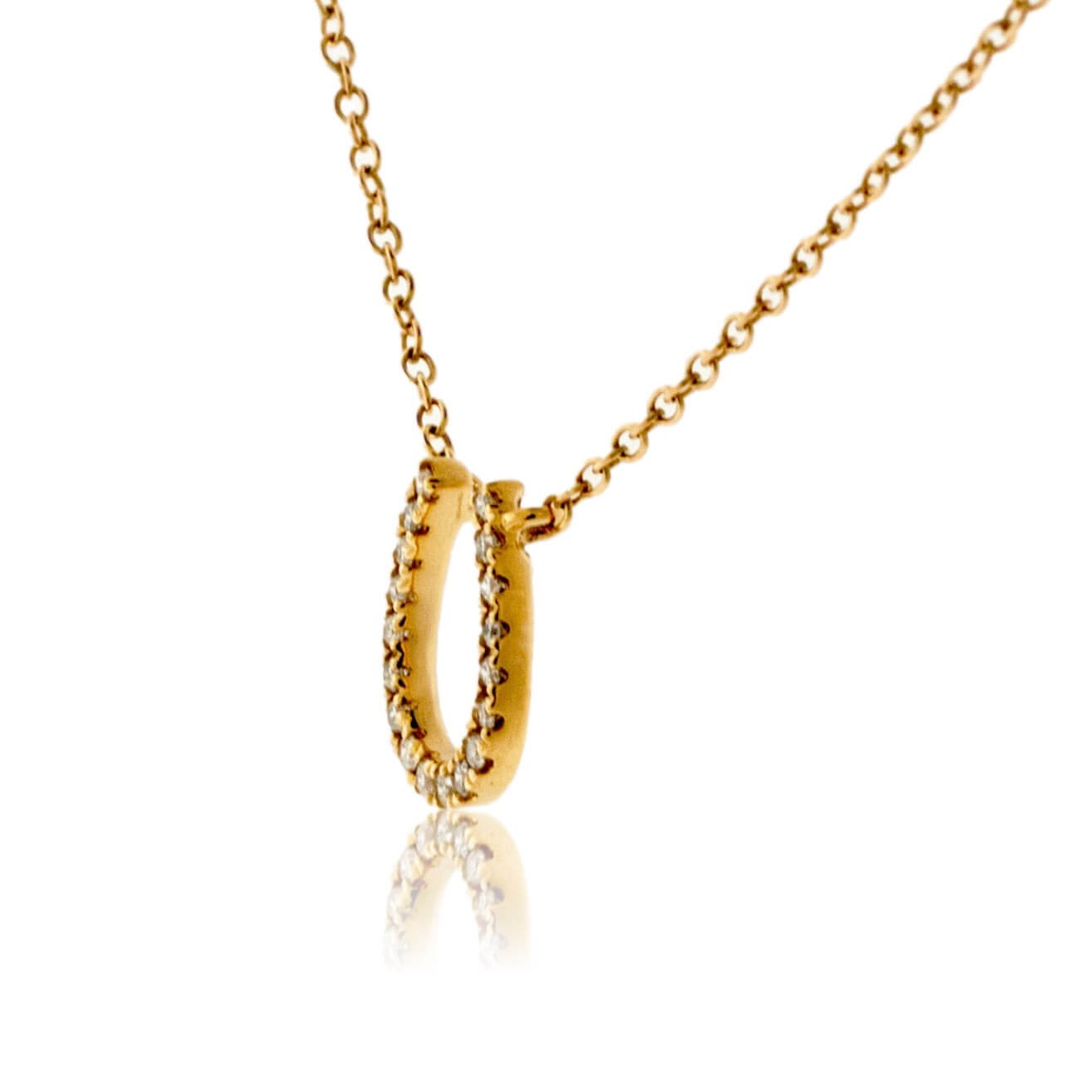 Diamond Lined Horse Shoe Necklace – Park City Jewelers