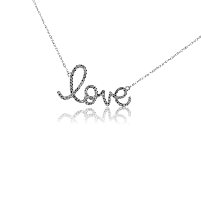 Diamond "LOVE" Letter Necklace - Park City Jewelers