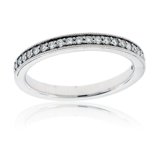Diamond Milgrain Style Stacking Band - Park City Jewelers