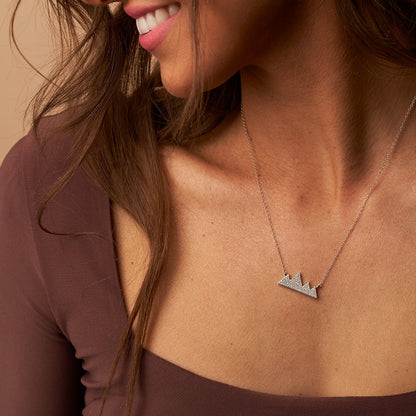 Diamond Mountain Silhouette Necklace - Park City Jewelers